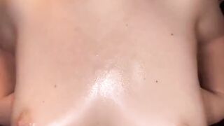 Rubbing My Oily Large Melons