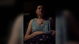 Tit flashing teach striptease as I get willing for daybed while on a 65 hour voyage from L.A. to Chicago