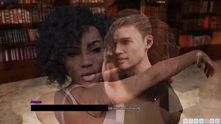 Ebony Cutie Naomi Giving Deepthroat Fellatio In College Library
