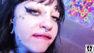 Excited Oral-job Ends with Spunk flow on Nose