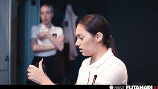 Frozen eighteen Yo Finger Banged by Sexually excited Classmate - Time Stop Freeze Trans Lesbo Porn