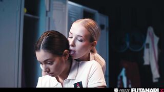 Frozen eighteen Yo Finger Banged by Sexually excited Classmate - Time Stop Freeze Trans Lesbo Porn