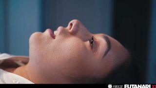 Frozen eighteen Yo Finger Banged by Sexually excited Classmate - Time Stop Freeze Trans Lesbo Porn
