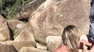 That babe sucks and bangs in the booty in front of everybody