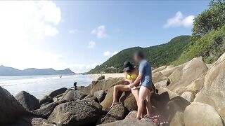 That babe sucks and bangs in the booty in front of everybody