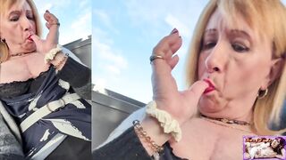 Trans Woman on a Bus Pulls Her Weenie Out