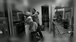 This bastard banged the cleaning lady, but it was all caught on camera