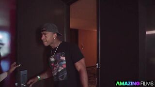AMAZINGFILMS Hallway hookup with Marina Maya