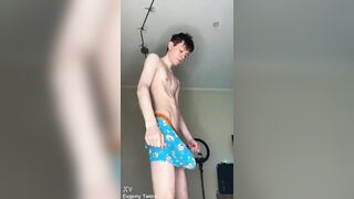 See This Youthful Student Shoot A Thick Load Of Cum