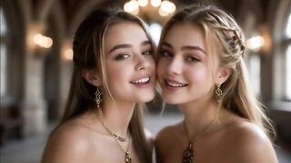 2 slutty lesbos in a castle, Ai animation