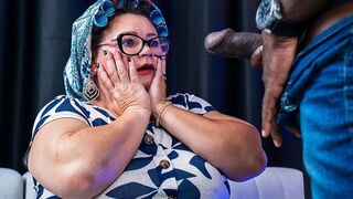 Chunky Older Not Realy Glad with a BBC Unfathomable in Her Booty