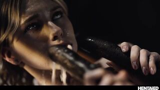 Alien Monsters Form a Bond with Immoral Schoolgirl Melody Marks - Multiple Cremapies and Cum in Throat