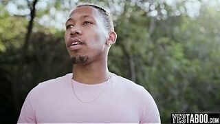 Slutty homeless stud watches tiny hot Latin babe mother I'd like to fuck devour her lovers large ebony dick