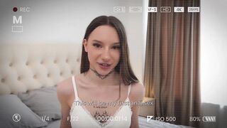 1st Anal Preparation for Luna Evans - Fingers, Glass Sex tool & Large Toy Stretching