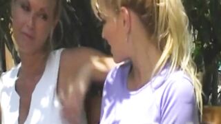 Lesbo Joy for 2 Lustful and Greedy Blondes