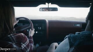 Deeper. Seth & Gabbie bang on car hood whilst her BF is away