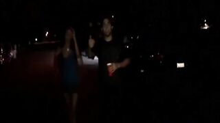 College party teen screwed in front of crowd