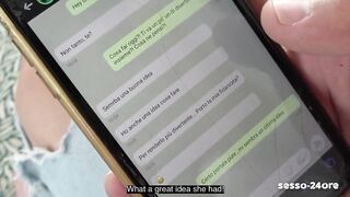 two booties and 4 bazookas: this day I screw a lesbo pair! (Italian Three-some) - SESSO-24ORE