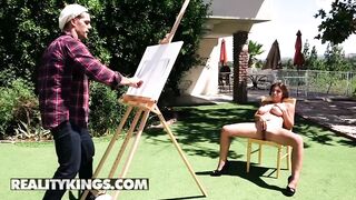 Reality Kings - Tantalizing Model Ella Knox Has Her Twat Banged By Artist Ramon Nomar