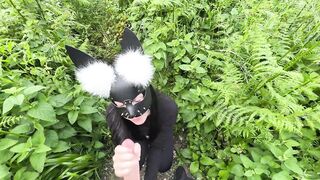 The green-eyed thief took me a agreeable oral sex with a jizz flow.