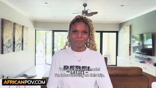 I knew this LARGE BOOBS BLACK TEEN wanted LA bad sufficiently... guess her BOYFRIEND at no time knew how bad