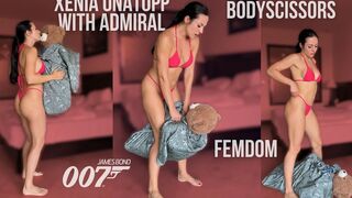 Sadistic Xenia Onatopp with Admiral Scene Standing Bodyscissors (james Bond 007)