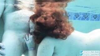 Underwater Outdoor Pool Sex with Lengthy Hair Redhead Rapunzel mother I'd like to fuck