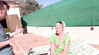 OldNanny - Lascivious Man Bangs Older Granny By The Pool