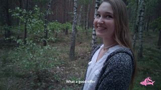 Gave a lot of jizz to a gorgeous nymphomaniac in the forest (part two)