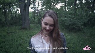 Gave a lot of jizz to a gorgeous nymphomaniac in the forest (part two)