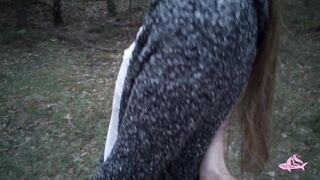 Gave a lot of jizz to a gorgeous nymphomaniac in the forest (part two)