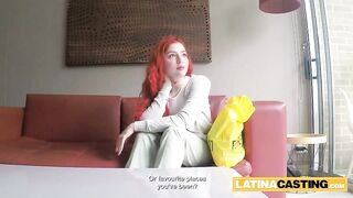I spotted this LATIN BABE REDHEAD and knew her BF didnt merit her... this babe proved me right when that babe took my schlong