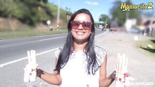 CarneDelMercado - Camila Marin Breasty Latin chick Colombiana Newbie Pounded All Over The Abode