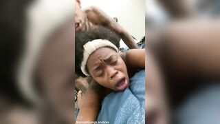 Rolling eyes Stepsister doggy position it hardcore