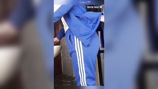 PULL DOWN MY SHORTS, I WANNA DO IT HERE!! This eighteen-year-old SLUTTISH asks me to do it IN THE WASHROOM!! WHAT'S WRONG WITH THIS GAL??? REAL HOMEMADE CLIP