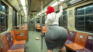 Large Butt Secretary Has Her Booty Touched by Stranger on the Metro