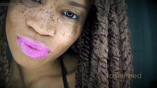 Feeble Against Fuchsia Lips- Pink Lipstick Fetish with Female-dominant Rosie Reed Mesmerizes U Into Lipstick Bondage- 1080p HD