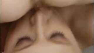 Giant titties snatch licking in 69 position