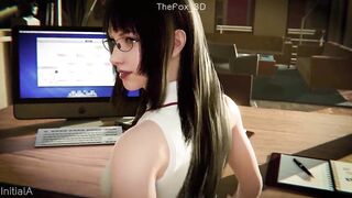 Last Dream - Gentiana + Jill Warrick + Benedikta Sexy Office WM Color Grading (No Sound) By InitialA Animation CG Anime