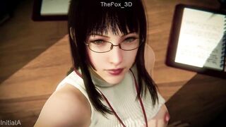 Last Dream - Gentiana + Jill Warrick + Benedikta Sexy Office WM Color Grading (No Sound) By InitialA Animation CG Anime