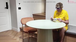 Stepmom Framed by the Immoral Demands of Her Petty Stepson Reluctantly Helps Him with the Semen Test