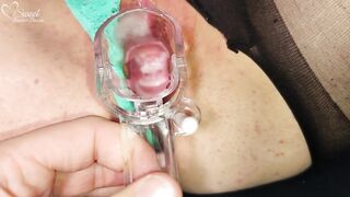 UNFATHOMABLE INSIDE LOOK of Creamy Soaked TWAT - CLOSE UP VAGINA PLAY