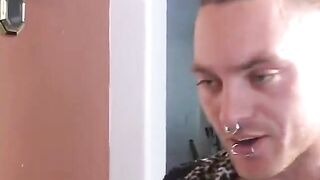 Hot Brunette hair Sucks a Dong and Then Get a White Facial