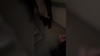 Teen Wench Has Coarse Sex in Random Stairwell