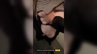 Teen Wench Has Coarse Sex in Random Stairwell
