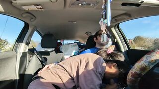 trying to keep it on the road during the time that my sexy wife blows me