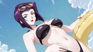 Faye Valentine Sunbathing Turns Into Beach Sex. Faye Valentine Comics Cosplay