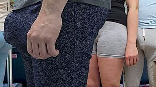 Stranger Man Ejaculate by Hotty's Hand In a Crowded Bus
