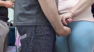 Stranger Man Ejaculate by Hotty's Hand In a Crowded Bus