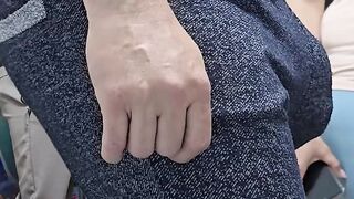 Stranger Man Ejaculate by Hotty's Hand In a Crowded Bus